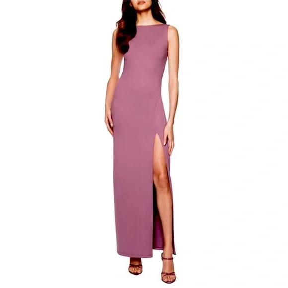 Susana Monaco Low Back Tank Maxi Dress Grape Jam Purple Size Medium NWT NEW  $228 - coffeafoods.com